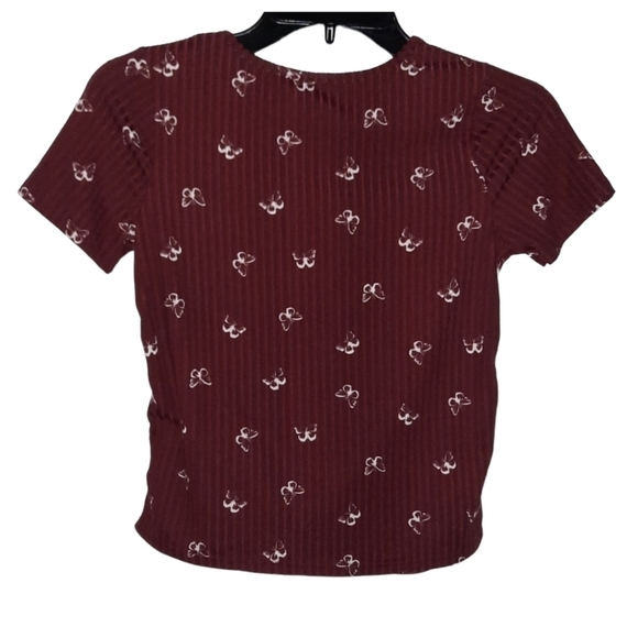 2 Hip by Wrapper Girls Butterfly Blouse Size 12 - Picture 5 of 8